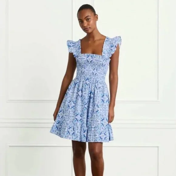 Hill House | Dresses | Elizabeth Nap Dress In Blue Mosaic Xs  